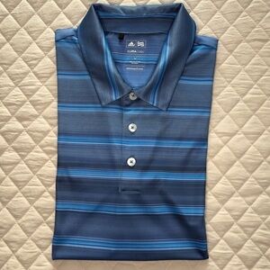Adidas stripe polo shirt